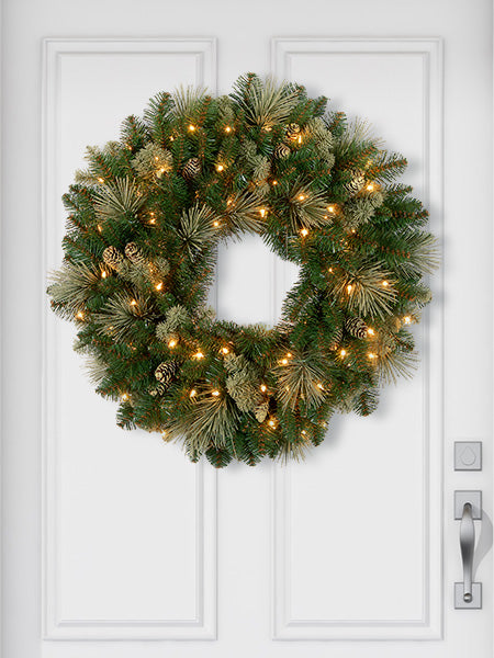 Pre lit christmas wreaths battery operated new arrivals