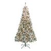 7.5 ft. Pre-Lit Acacia Flocked Tree with Clear Lights - National Tree Company