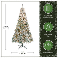7.5 ft. Pre-Lit Acacia Hinged Tree with Clear Lights - National Tree Company