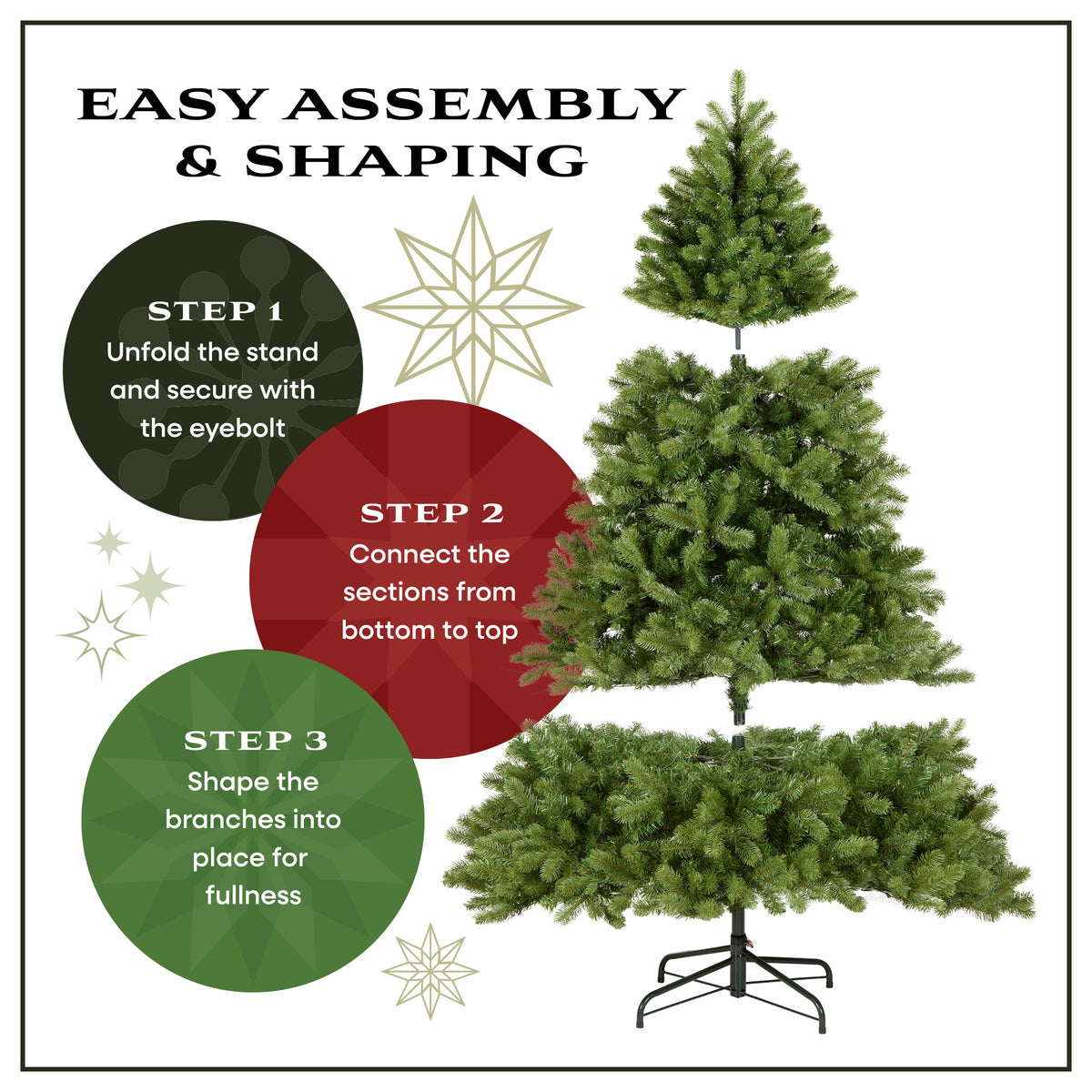 7.5 ft. Pre-Lit Acacia Hinged Tree with Clear Lights - National Tree Company