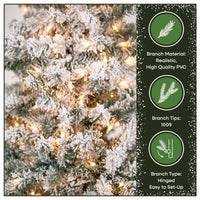 7.5 ft. Pre-Lit Acacia Hinged Tree with Clear Lights - National Tree Company