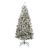 6 ft. Pre-Lit Acacia Flocked Tree with Clear Lights - National Tree Company