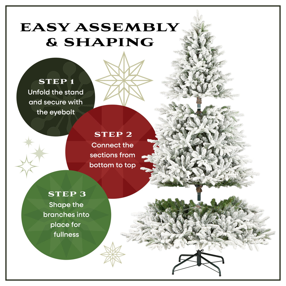 6 ft. Pre-Lit Acacia Flocked Tree with Clear Lights - National Tree Company