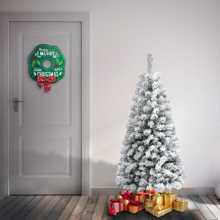 4.5 ft. Acacia Flocked Tree