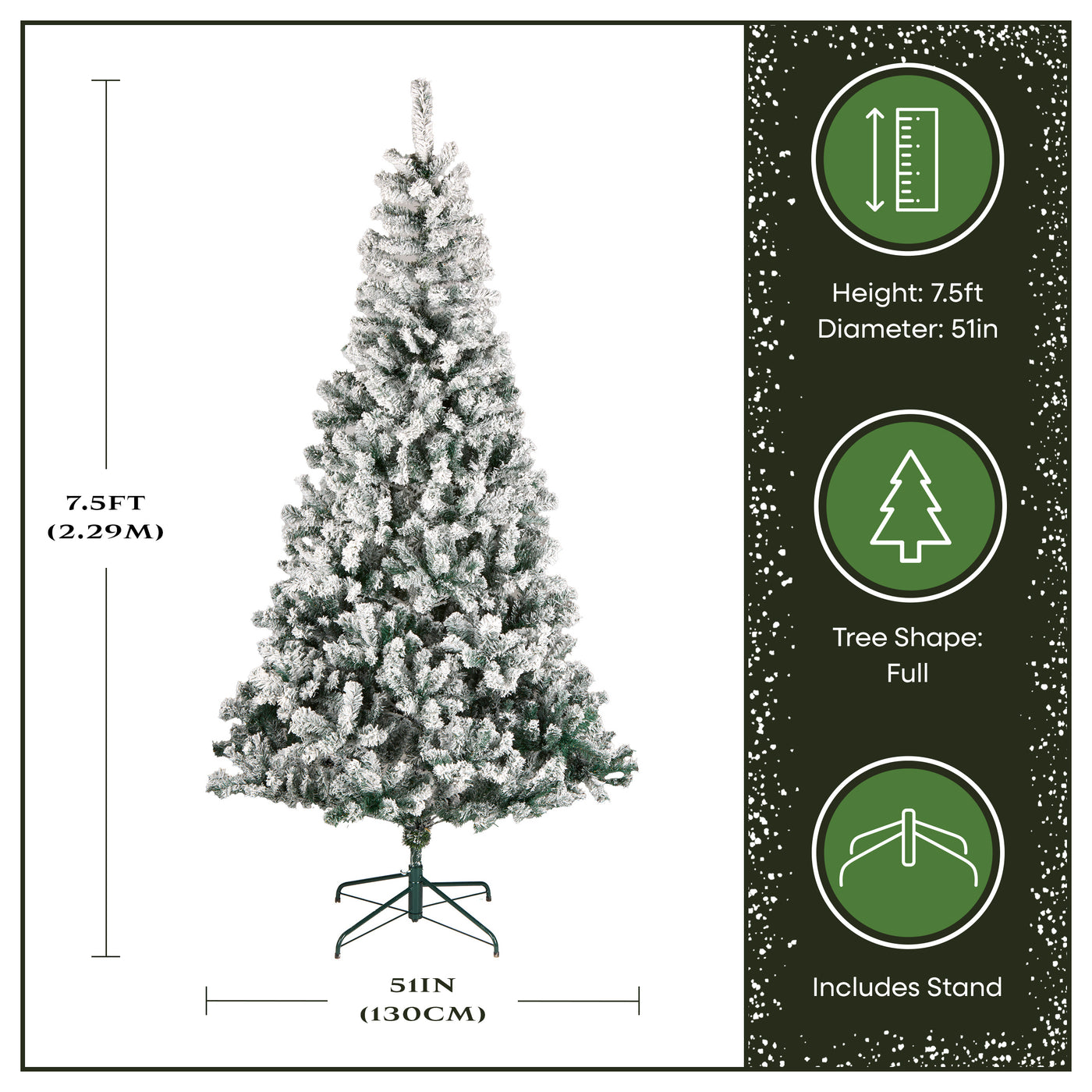 7.5 ft. Acacia Flocked Tree - National Tree Company