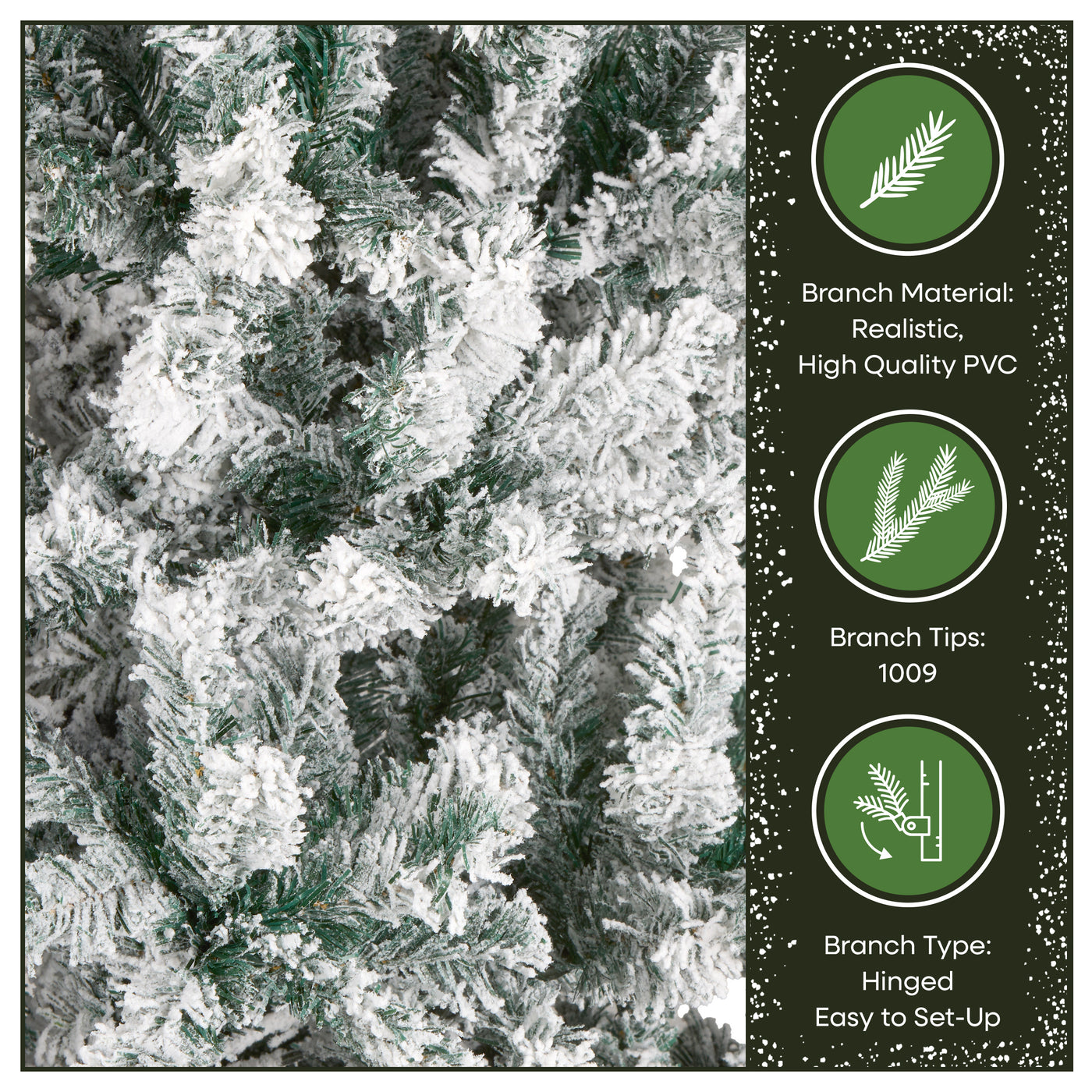 7.5 ft. Acacia Flocked Tree - National Tree Company