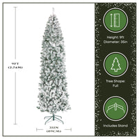 9 ft. Acacia Flocked Slim Tree - National Tree Company