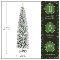 7.5 ft. Acacia Medium Flocked Tree - National Tree Company