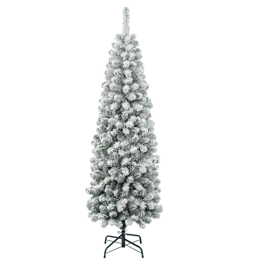 6 ft. Acacia Flocked Pencil Slim Flocked Tree - National Tree Company