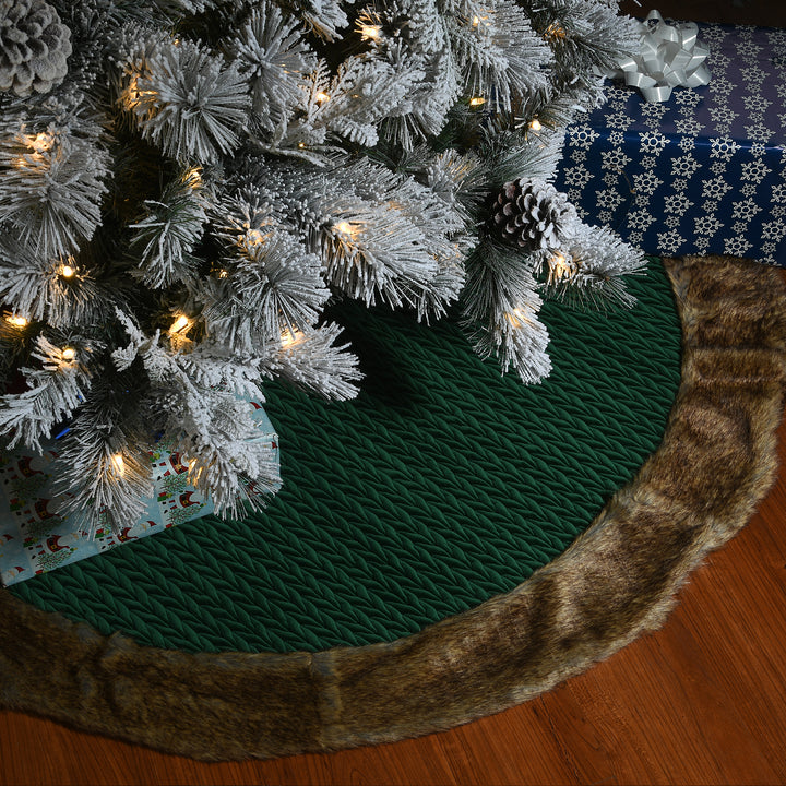 52" Rural Homestead Collection Quilted Tree Skirt