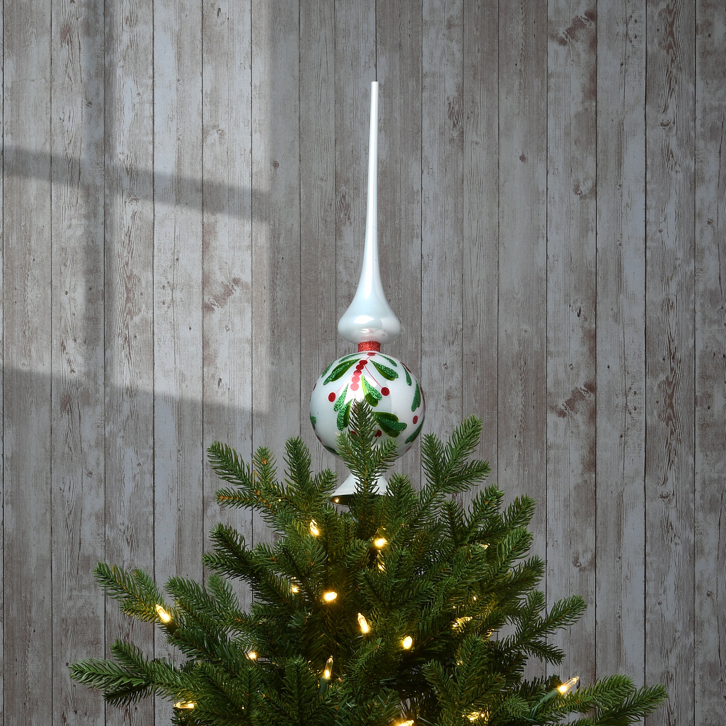 Glass tree topper discount