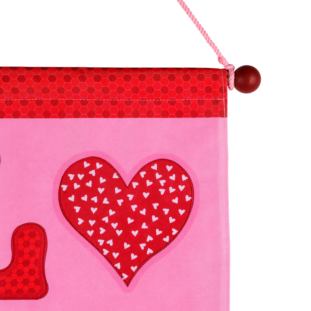 Valentine's 'LOVE' Valentines Banner, Valentine's Day Collection, 18.5 Inches