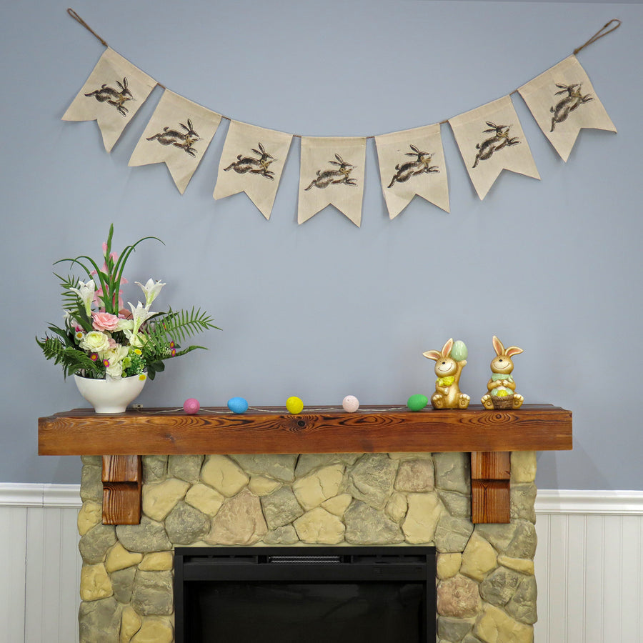 70 in. Running Easter Bunnies Hanging Banner Decoration