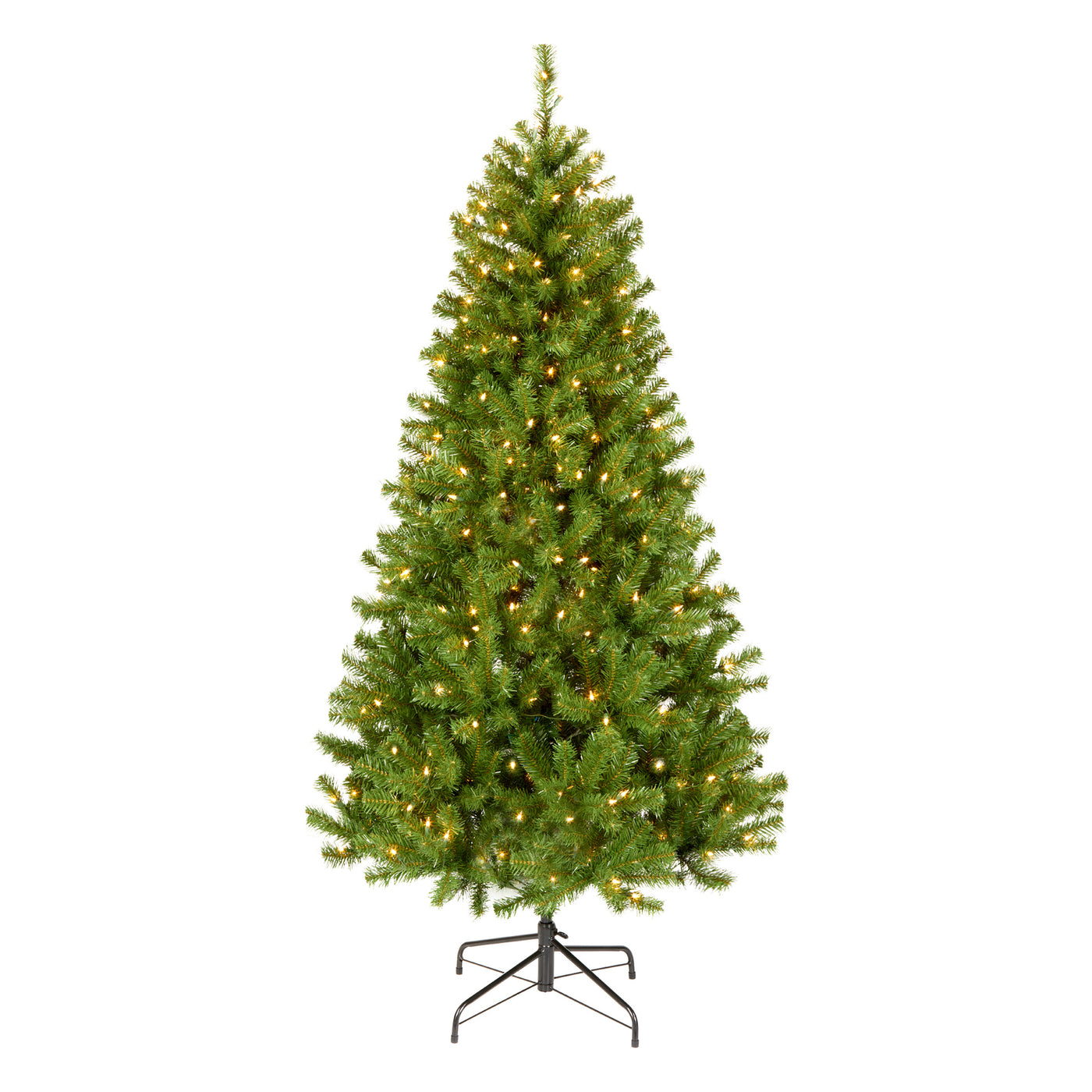 6 ft. Pre-Lit North Valley Spruce Tree with Clear Lights - National Tree Company