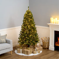 6 ft. Pre-Lit North Valley Spruce Tree with Clear Lights - National Tree Company