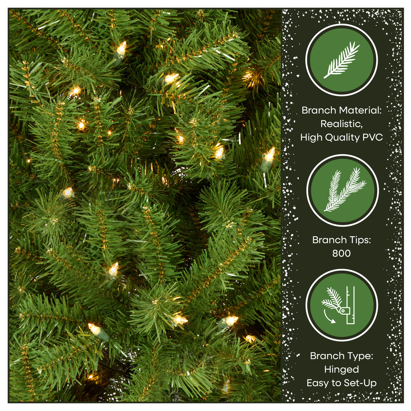6 ft. Pre-Lit North Valley Spruce Tree with Clear Lights - National Tree Company
