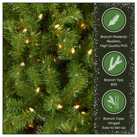 6 ft. Pre-Lit North Valley Spruce Tree with Clear Lights - National Tree Company