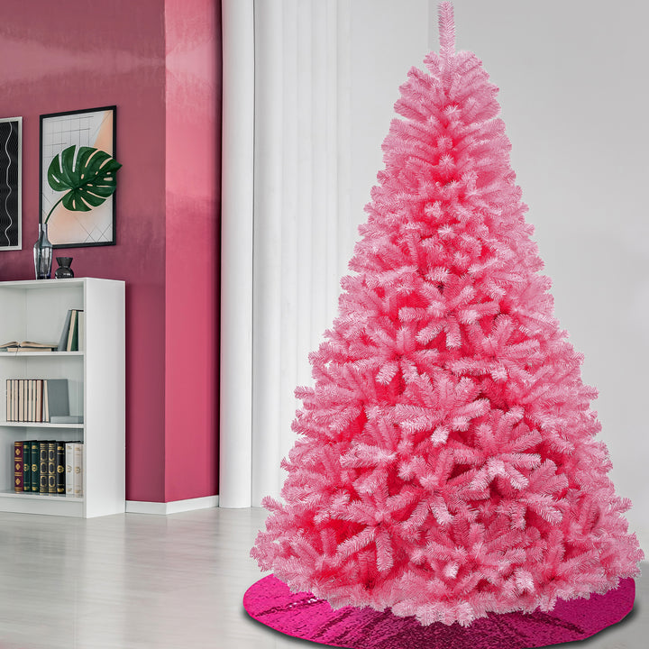 First Traditions Color Pop Christmas Tree, Pink, 7.5 ft