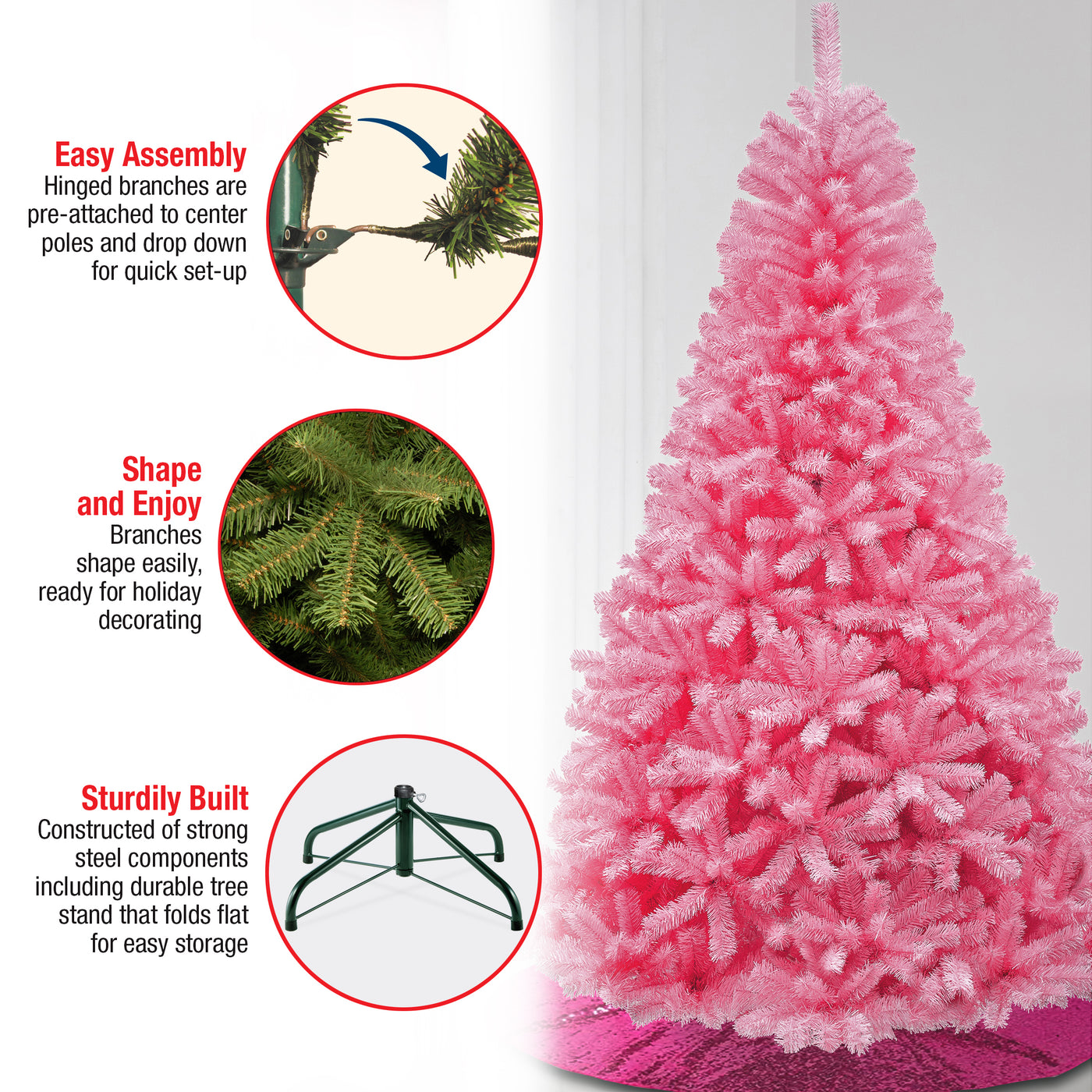 7.5 ft. Color Pop Pink Tree - National Tree Company