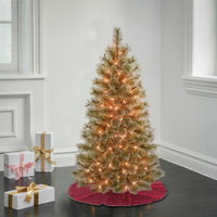 4.5 ft. Pre-Lit Arcadia Pine Cashmere Tree with Clear Lights - National Tree Company