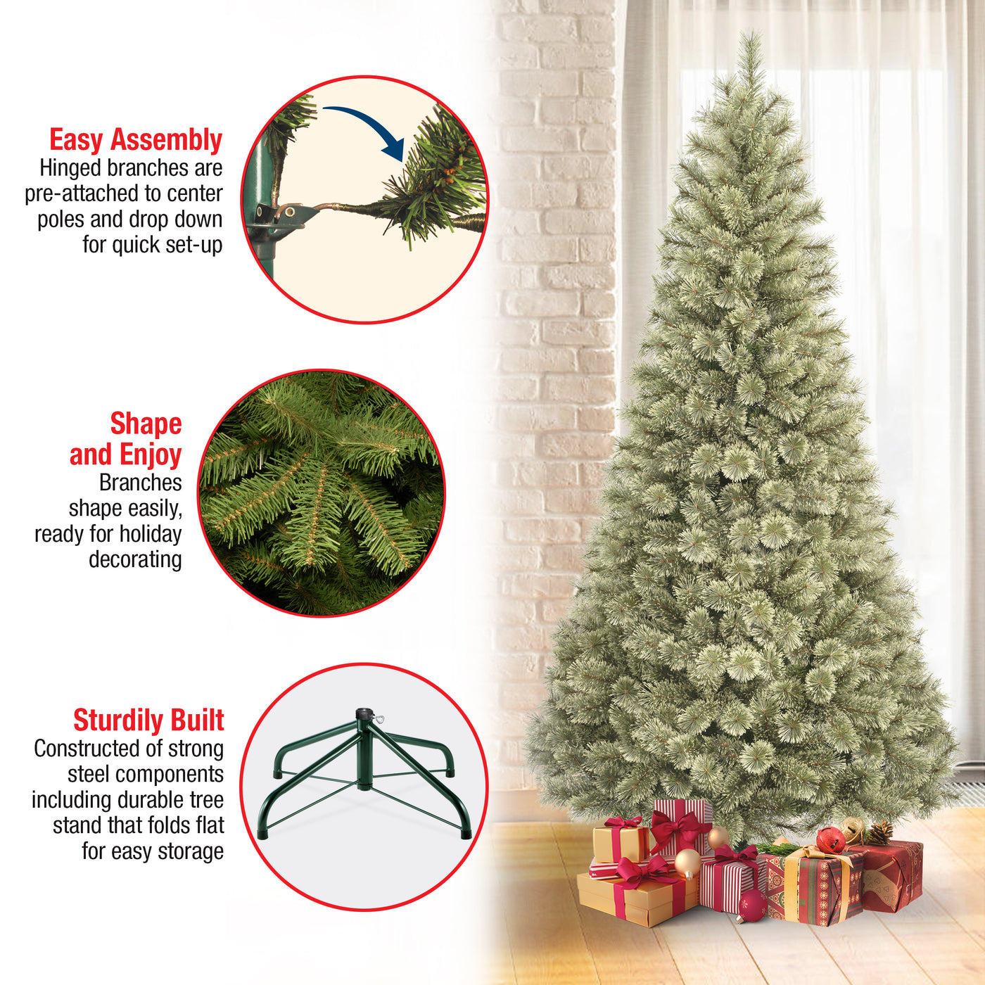 7.5 ft. Arcadia Pine Cashmere Tree - National Tree Company