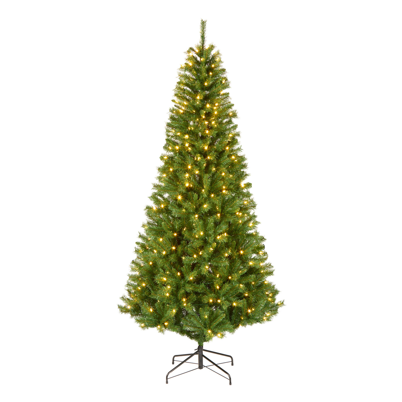 7.5 ft Pre-Lit Winchester Pine Slim Tree with Warm White LED Lights - National Tree Company