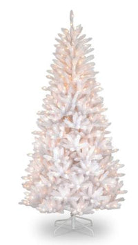 6.5 ft. Pre-Lit Asbury White Fir Slim Tree - National Tree Company