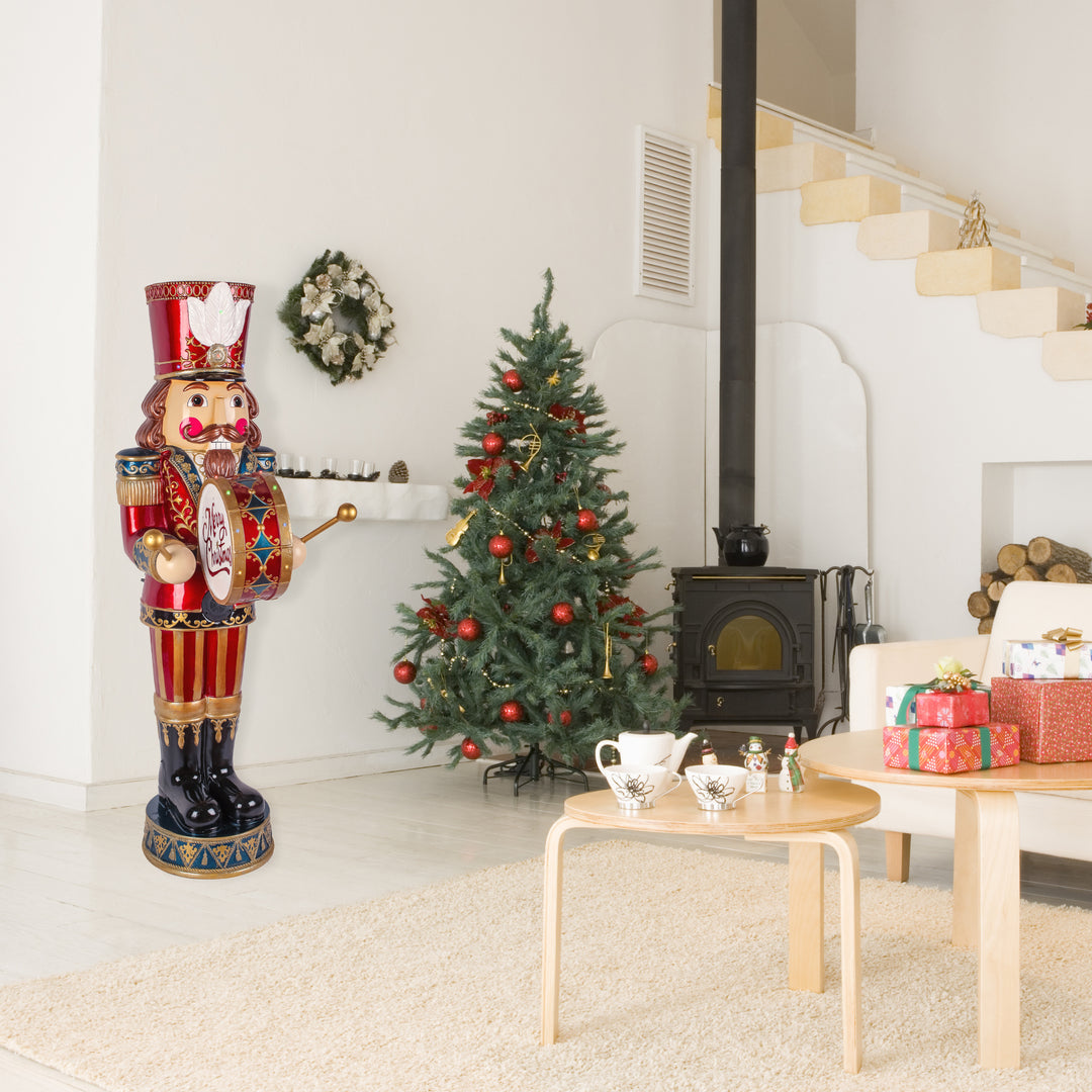 58" Animated Nutcracker with Multicolor Lights and Music