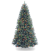 7 ft. Pre-Lit North Woods Blue Spruce Tree with Multicolor Lights - National Tree Company