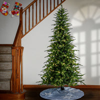 7.5 ft. Pre-Lit Backer Pine Tree with LED Lights - National Tree Company