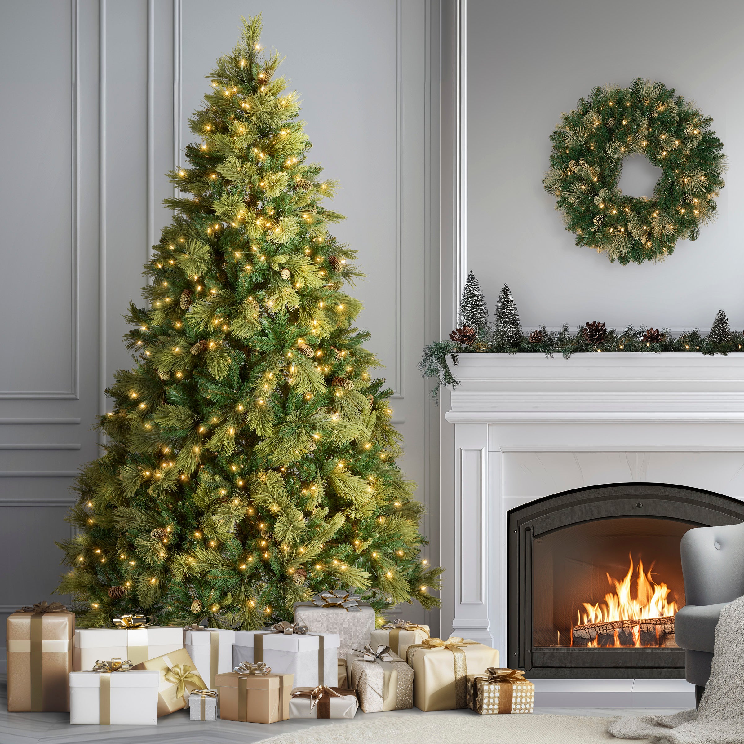 National Tree Company Carolina Pine Artificial Christmas Tree - Thumbnail 5