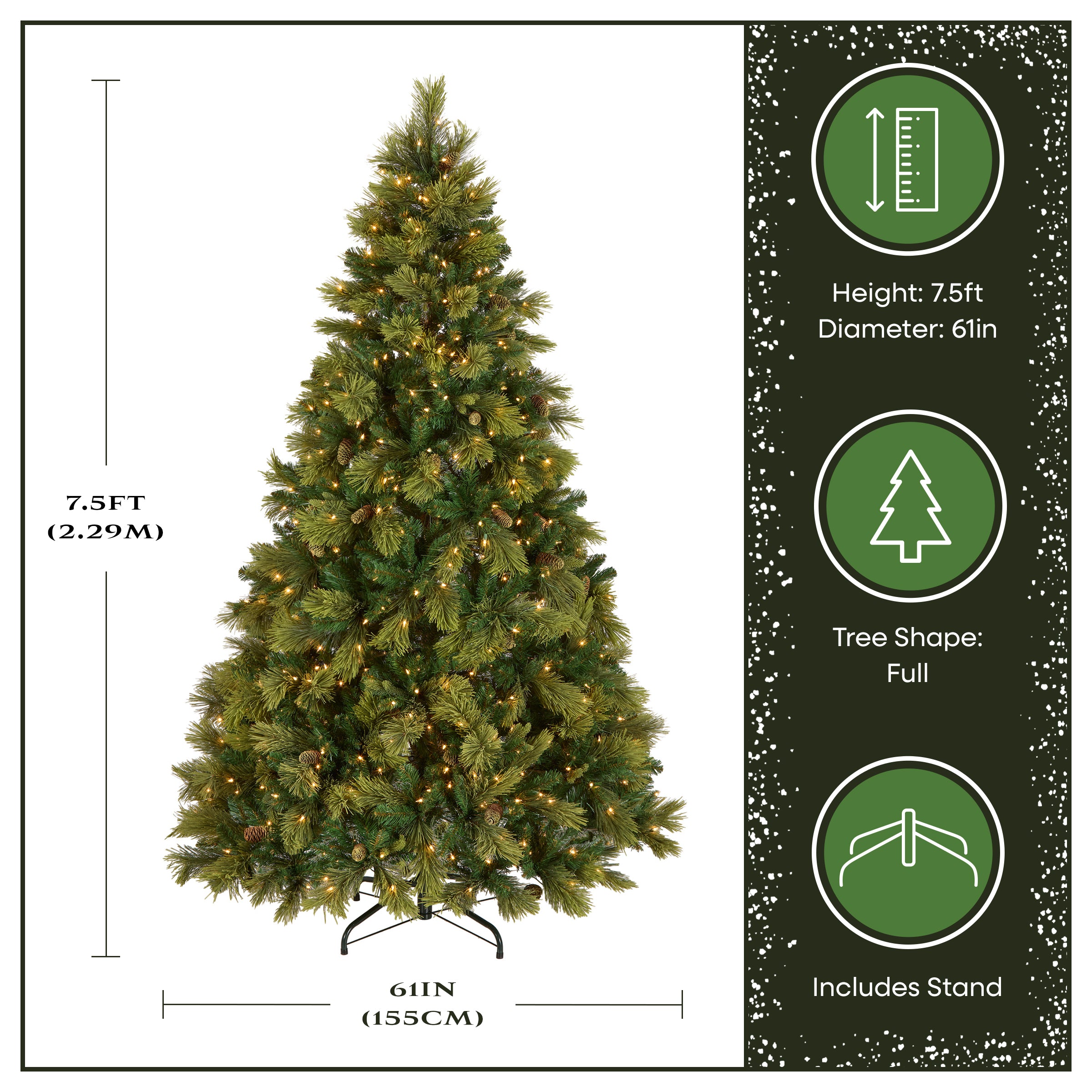 National Tree Company Carolina Pine Artificial Christmas Tree - Thumbnail 2