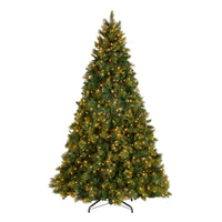 9 ft. Pre-Lit Carolina Pine Tree with Clear Lights with 900 Clear Lights - National Tree Company