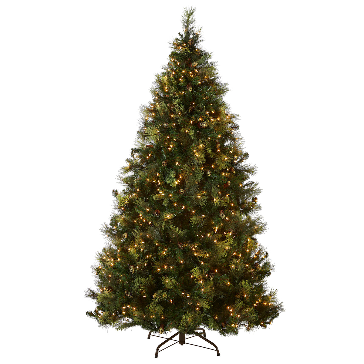 Carolina Pine Artificial Christmas Tree with Warm LED Lights - Christmas Trees USA main image 1