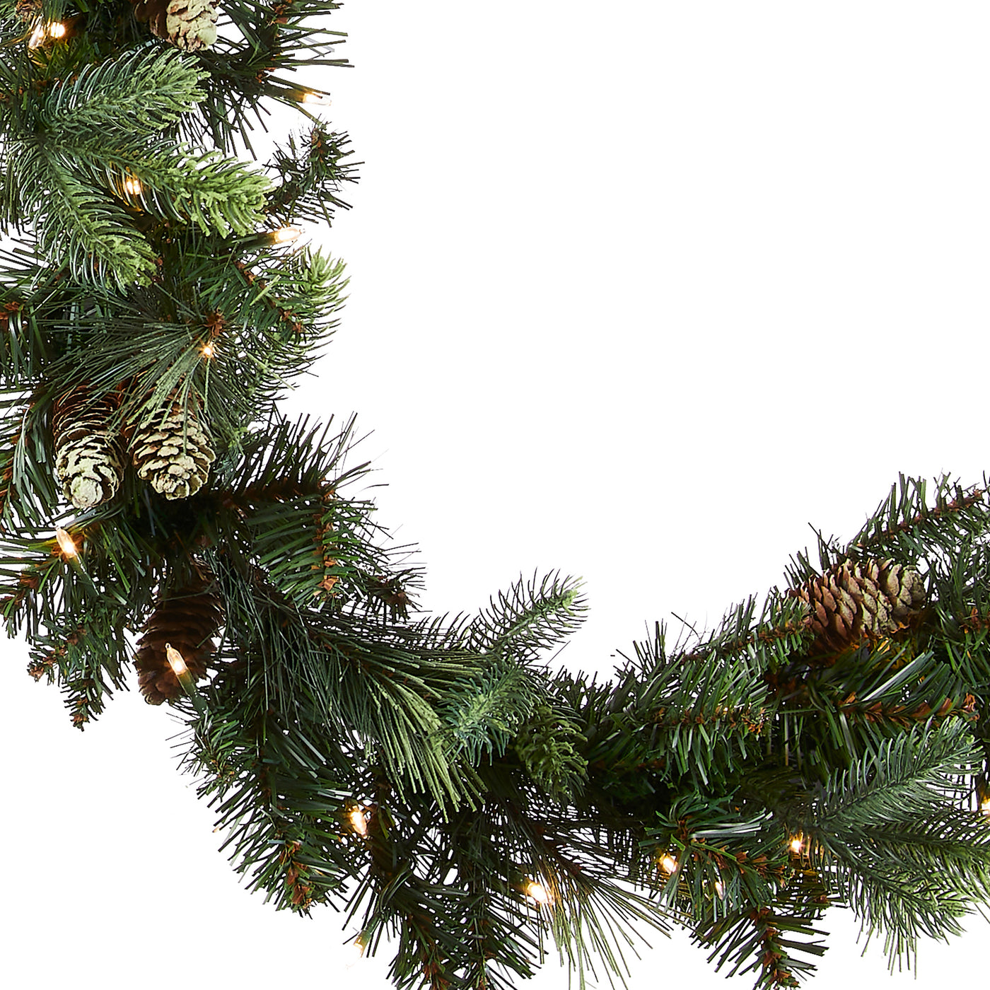 9 ft. Pre-Lit Carolina Pine Garland with Clear Lights - National Tree Company