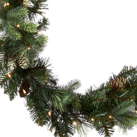 9 ft. Pre-Lit Carolina Pine Garland with LED Lights - National Tree Company