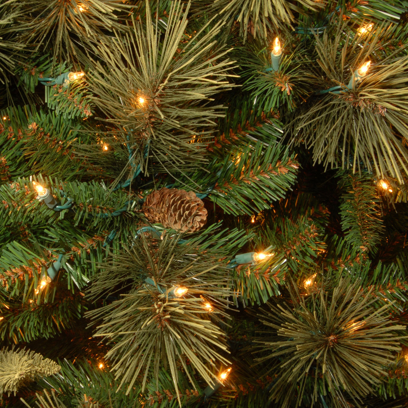 7.5 ft. Pre-Lit Carolina Pine Slim Tree with Clear Lights - National Tree Company