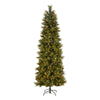 7.5 ft. Pre-Lit Carolina Pine Slim Tree with Clear Lights - National Tree Company