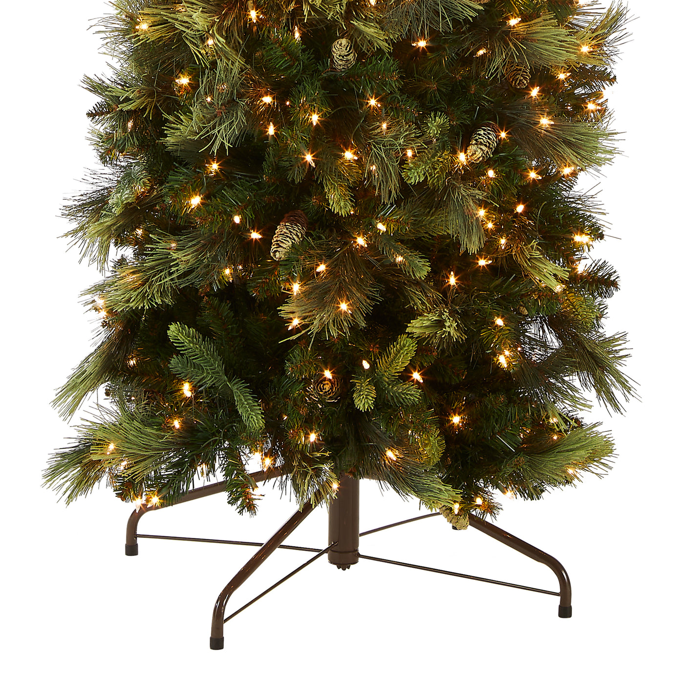 9 ft. Pre-Lit Carolina Pine Slim Tree with Clear Lights - National Tree Company