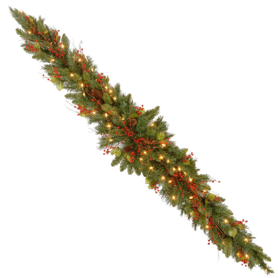 6 ft. Pre-Lit Classical Collection Mantel Swag with Clear Lights - National Tree Company