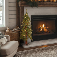 3 ft. Pre-Lit Hickory Cedar Tree with Clear Lights - National Tree Company