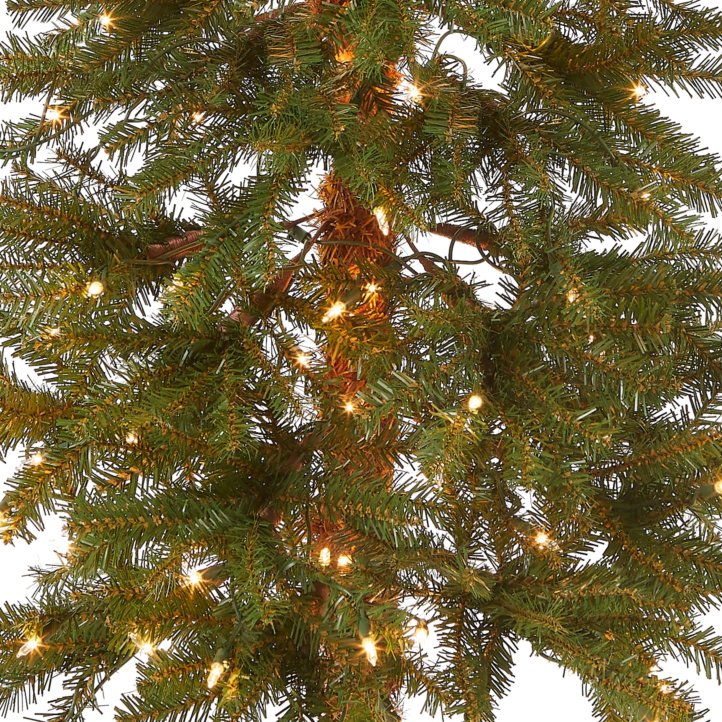 5 ft. Pre-Lit Hickory Cedar Slim Tree with Clear Lights, Plug-In