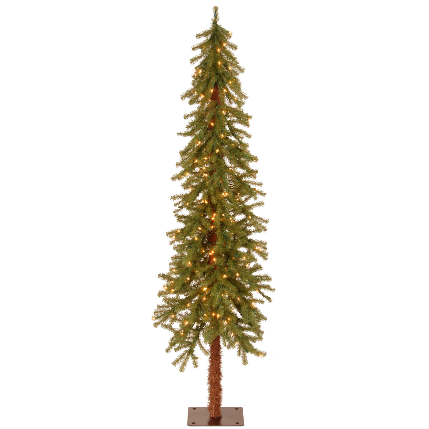 6 ft. Pre-Lit Hickory Cedar Tree with Clear Lights - National Tree Company