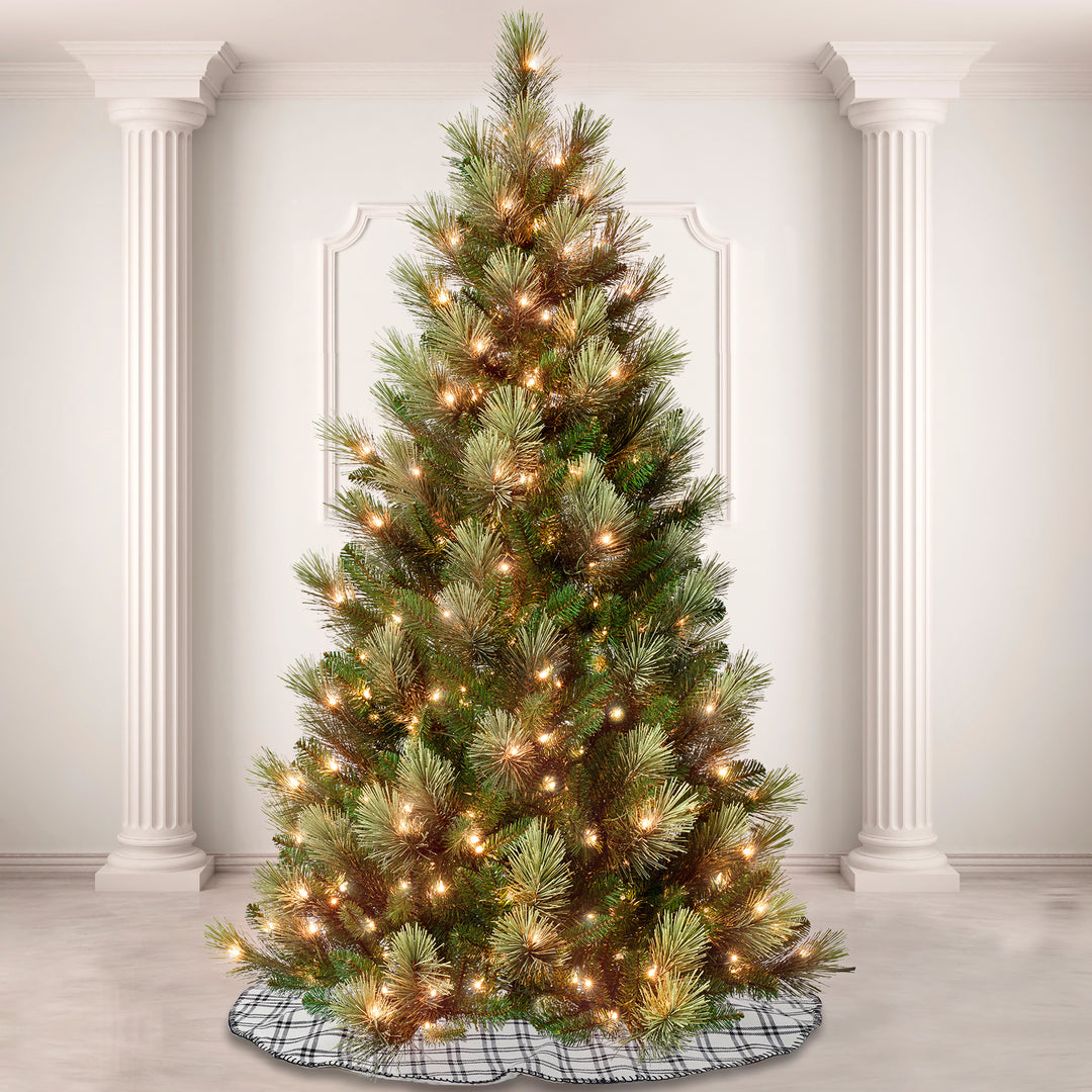 National Tree Company First Traditions Collection, 9ft Charleston Pine Hinged Tree, 600 Clear Lights- UL