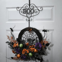 Halloween "Boo" Wreath Hanger, 17 Inches - National Tree Company