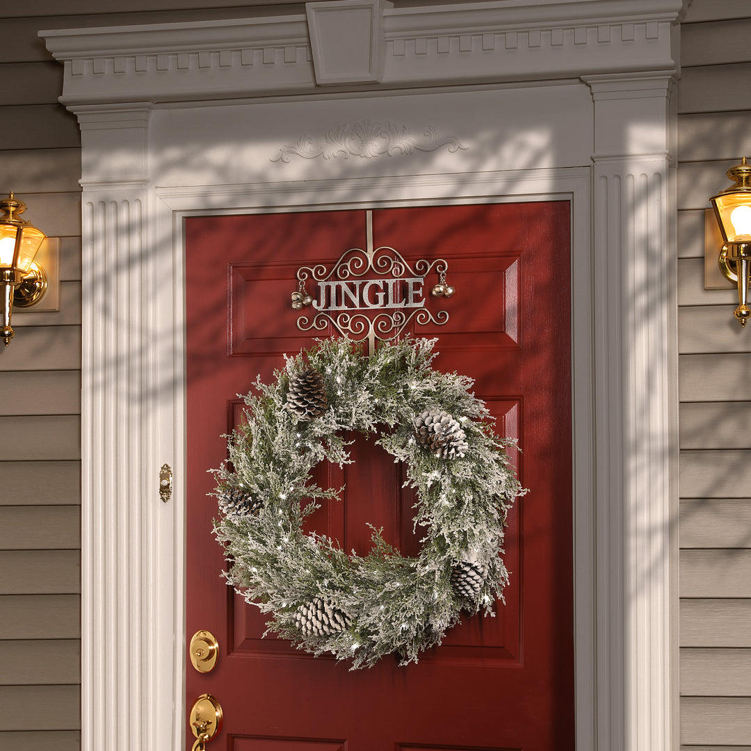 18" Christmas “JINGLE" Wreath Hanger