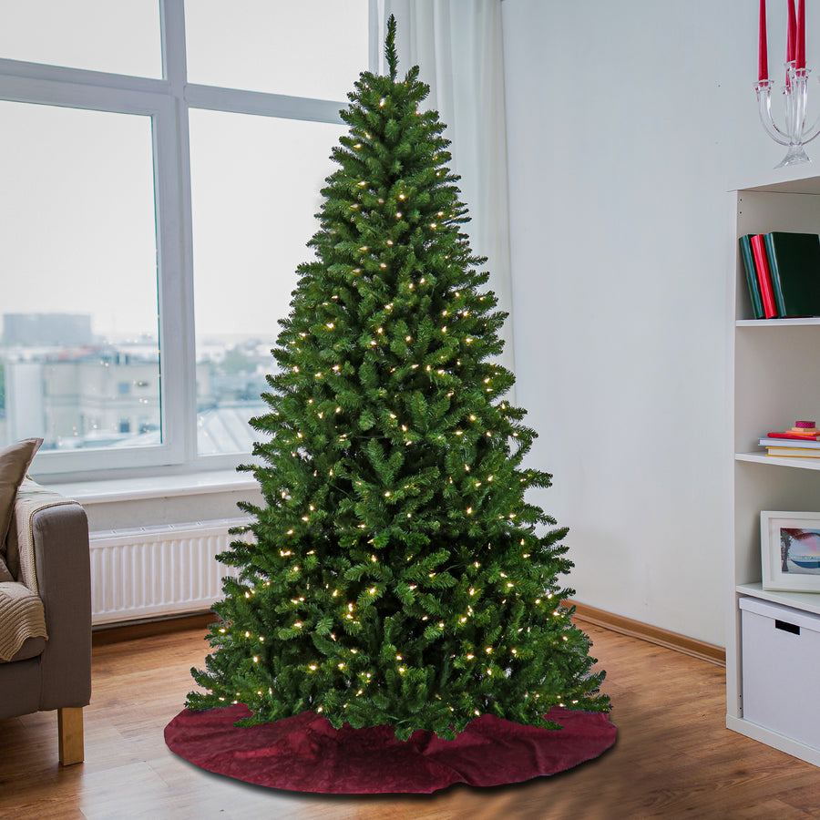7.5 ft. Pre-Lit Crater Spruce Tree with LED Lights