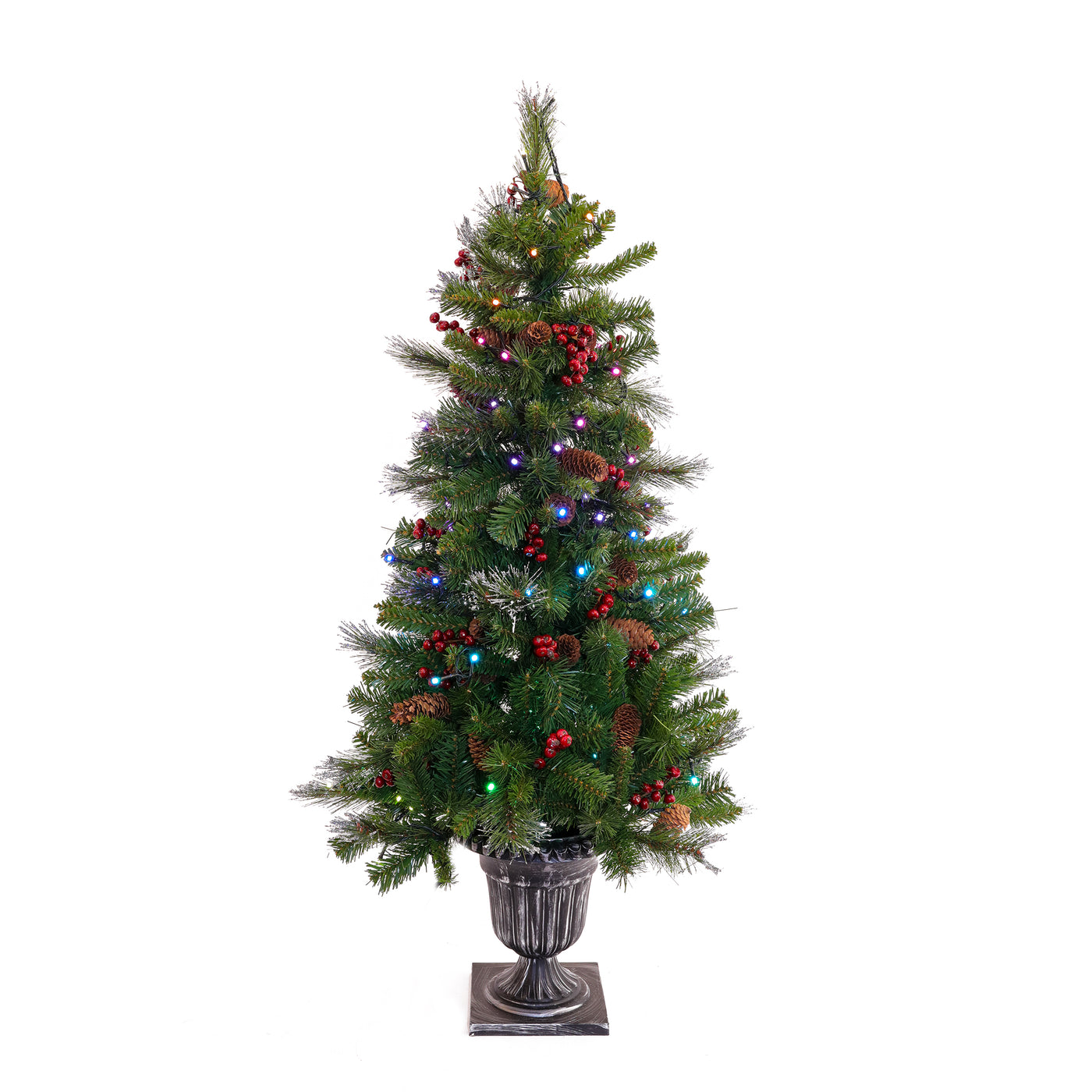 4 ft. Pre-Lit Crestwood Spruce Tree with Twinkly LED Lights - National Tree Company