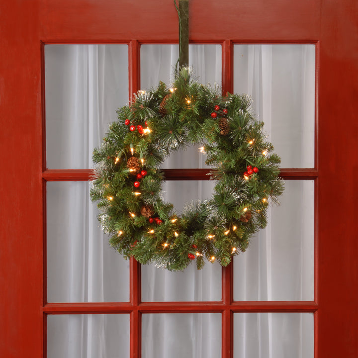 20in Crestwood® Spruce Wreath with Clear Lights