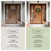 24 in. Pre-Lit Crestwood Spruce Wreath with Clear Lights, Plug-In - National Tree Company